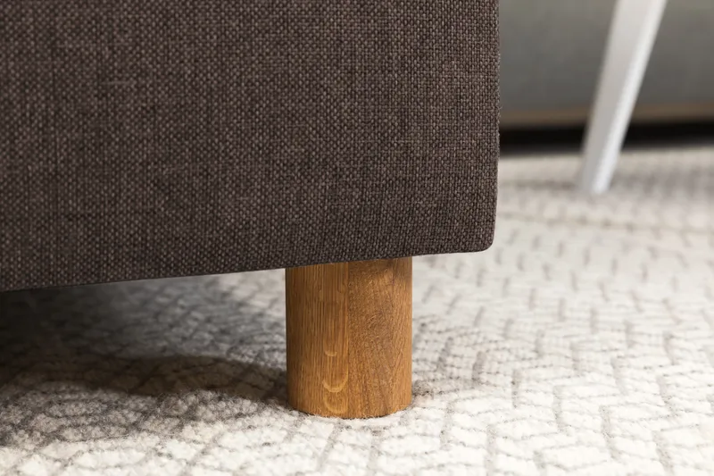 Crazy 4-sits Högervänd U-formad Small Soffa med Divan och Schäslong i Tyg - Brun - Products - Möbler - Soffa - Divansoffa & schäslongsoffa - 3 sits soffa med divan