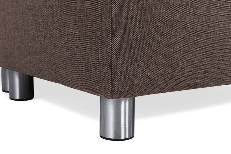 Crazy 4-sits Högervänd U-formad Small Soffa med Divan och Schäslong i Tyg - Brun - Products - Möbler - Soffa - Divansoffa & schäslongsoffa - 3 sits soffa med divan