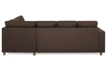 Crazy 4-sits Högervänd U-formad Small Soffa med Divan och Schäslong i Tyg - Brun - Products - Möbler - Soffa - Divansoffa & schäslongsoffa - 3 sits soffa med divan