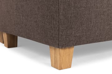 Crazy 4-sits Högervänd U-formad Small Soffa med Divan och Schäslong i Tyg - Brun - Products - Möbler - Soffa - Divansoffa & schäslongsoffa - 3 sits soffa med divan