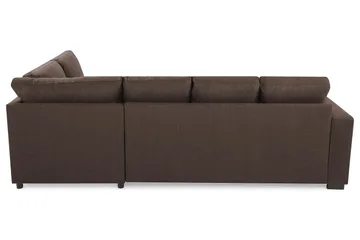 Crazy 4-sits Högervänd U-formad Small Soffa med Divan och Schäslong i Tyg - Brun - Products - Möbler - Soffa - Divansoffa & schäslongsoffa - 3 sits soffa med divan