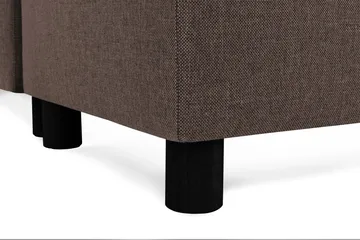 Crazy 4-sits Högervänd U-formad Small Soffa med Divan och Schäslong i Tyg - Brun - Products - Möbler - Soffa - Divansoffa & schäslongsoffa - 3 sits soffa med divan