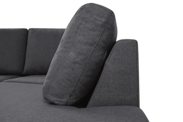 Crazy 4-sits Högervänd U-formad Small Soffa med Divan och Schäslong i Tyg - Mörkgrå - Products - Möbler - Soffa - Divansoffa & schäslongsoffa - 3 sits soffa med divan