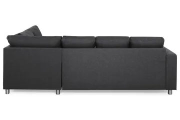 Crazy 4-sits Högervänd U-formad Small Soffa med Divan och Schäslong i Tyg - Mörkgrå - Products - Möbler - Soffa - Divansoffa & schäslongsoffa - 3 sits soffa med divan
