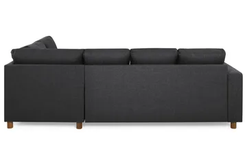 Crazy 4-sits Högervänd U-formad Small Soffa med Divan och Schäslong i Tyg - Mörkgrå - Products - Möbler - Soffa - Divansoffa & schäslongsoffa - 3 sits soffa med divan