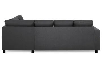 Crazy 4-sits Högervänd U-formad Small Soffa med Divan och Schäslong i Tyg - Mörkgrå - Products - Möbler - Soffa - Divansoffa & schäslongsoffa - 3 sits soffa med divan