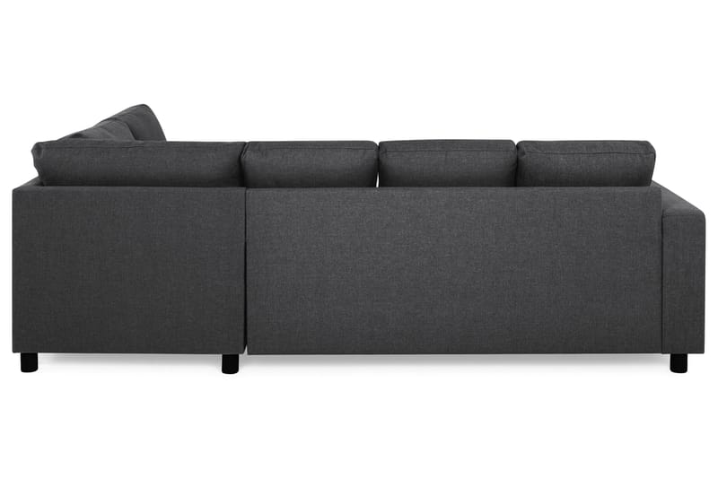 Crazy 4-sits Högervänd U-formad Small Soffa med Divan och Schäslong i Tyg - Mörkgrå - Products - Möbler - Soffa - Divansoffa & schäslongsoffa - 3 sits soffa med divan