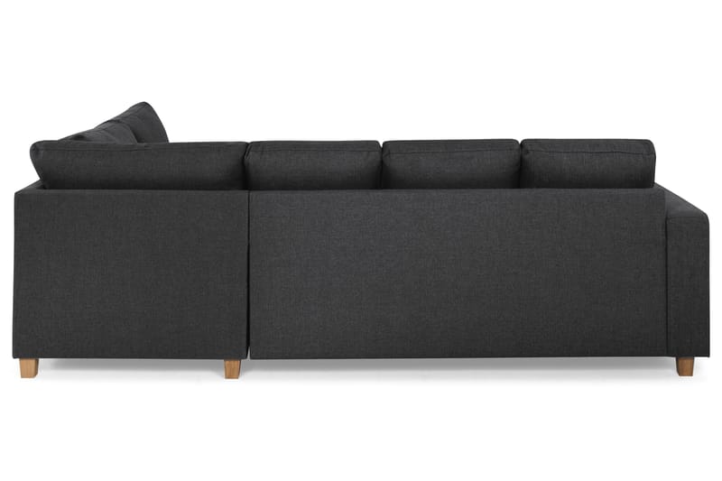 Crazy 4-sits Högervänd U-formad Small Soffa med Divan och Schäslong i Tyg - Mörkgrå - Products - Möbler - Soffa - Divansoffa & schäslongsoffa - 3 sits soffa med divan