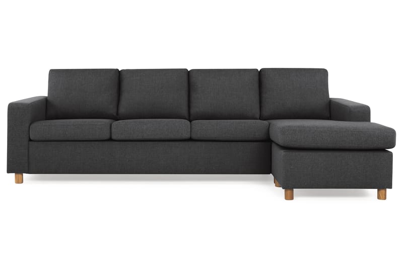 Crazy 4-sits Vändbar L-formad Divansoffa i Tyg - Antracit - Products - Möbler - Soffa - Divansoffa & schäslongsoffa - 4 sits soffa med divan
