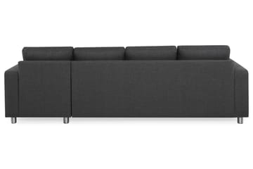 Crazy 4-sits Vändbar L-formad Divansoffa i Tyg - Antracit - Products - Möbler - Soffa - Divansoffa & schäslongsoffa - 4 sits soffa med divan
