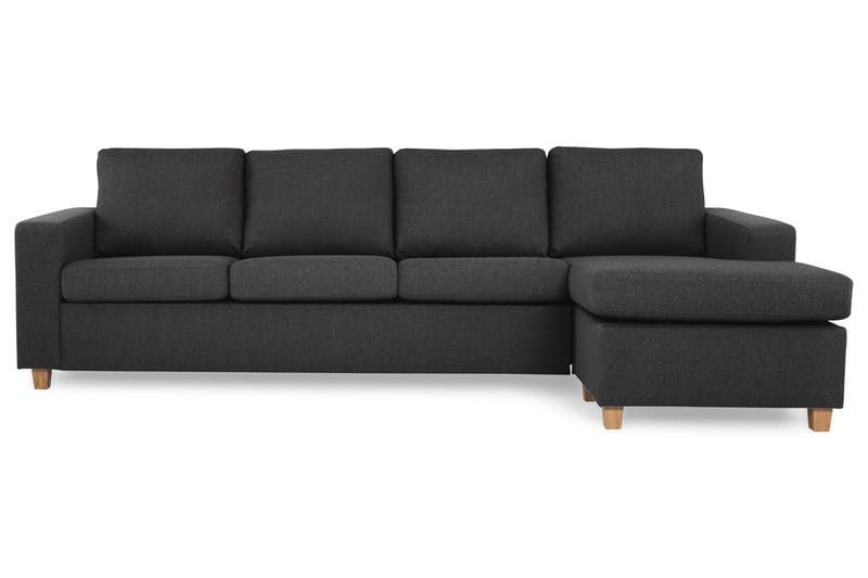 Crazy 4-sits Vändbar L-formad Divansoffa i Tyg - Antracit - Products - Möbler - Soffa - Divansoffa & schäslongsoffa - 4 sits soffa med divan