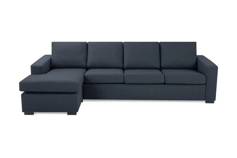 Crazy 4-sits Vändbar L-formad Divansoffa i Tyg - Blå - Products - Möbler - Soffa - Divansoffa & schäslongsoffa - 4 sits soffa med divan