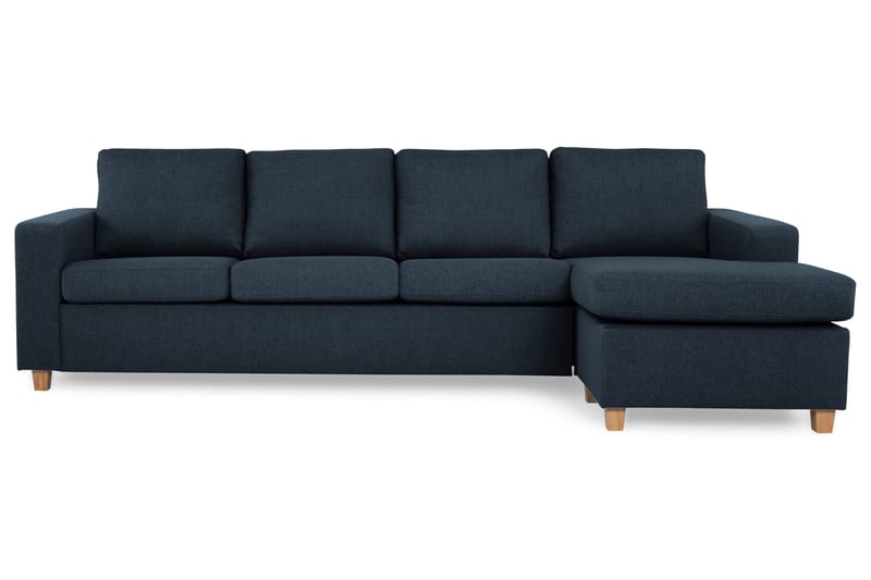 Crazy 4-sits Vändbar L-formad Divansoffa i Tyg - Blå - Products - Möbler - Soffa - Divansoffa & schäslongsoffa - 4 sits soffa med divan