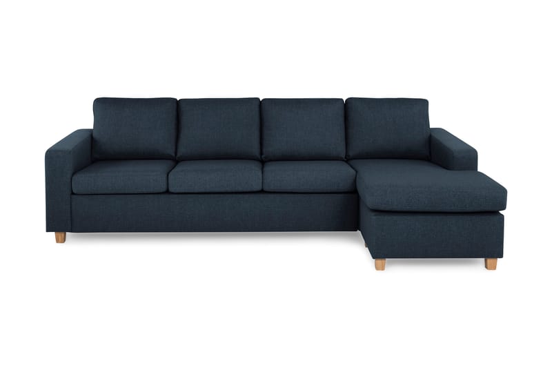 Crazy 4-sits Vändbar L-formad Divansoffa i Tyg - Blå - Products - Möbler - Soffa - Divansoffa & schäslongsoffa - 4 sits soffa med divan