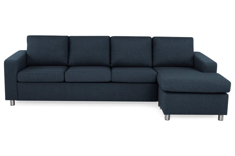 Crazy 4-sits Vändbar L-formad Divansoffa i Tyg - Blå - Products - Möbler - Soffa - Divansoffa & schäslongsoffa - 4 sits soffa med divan