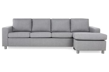Crazy 4-sits Vändbar L-formad Divansoffa i Tyg - Grå - Products - Möbler - Soffa - Divansoffa & schäslongsoffa - 4 sits soffa med divan