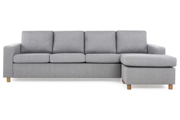 Crazy 4-sits Vändbar L-formad Divansoffa i Tyg - Grå - Products - Möbler - Soffa - Divansoffa & schäslongsoffa - 4 sits soffa med divan