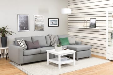 Crazy 4-sits Vändbar L-formad Divansoffa i Tyg - Grå - Products - Möbler - Soffa - Divansoffa & schäslongsoffa - 4 sits soffa med divan