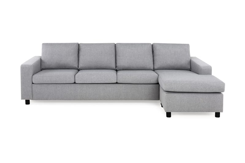 Crazy 4-sits Vändbar L-formad Divansoffa i Tyg - Grå - Products - Möbler - Soffa - Divansoffa & schäslongsoffa - 4 sits soffa med divan