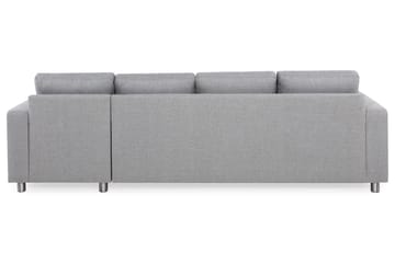 Crazy 4-sits Vändbar L-formad Divansoffa i Tyg - Grå - Products - Möbler - Soffa - Divansoffa & schäslongsoffa - 4 sits soffa med divan