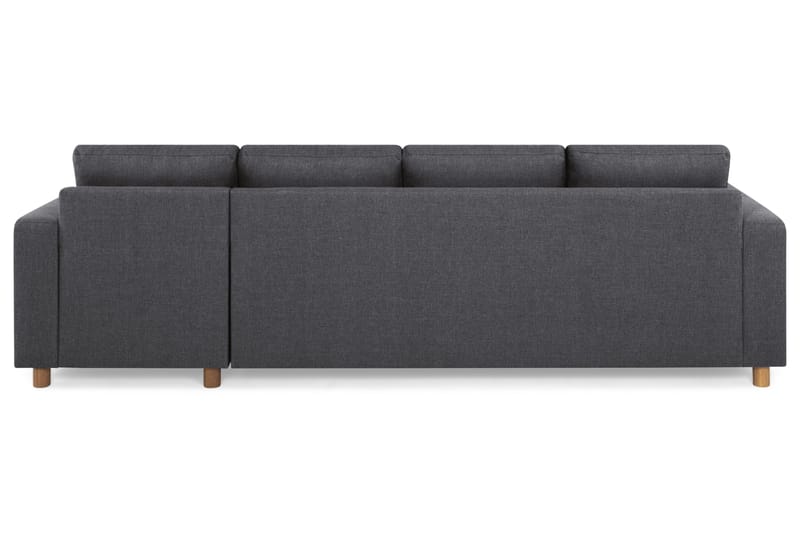 Crazy 4-sits Vändbar L-formad Divansoffa i Tyg - Mörkgrå - Products - Möbler - Soffa - Divansoffa & schäslongsoffa - 4 sits soffa med divan