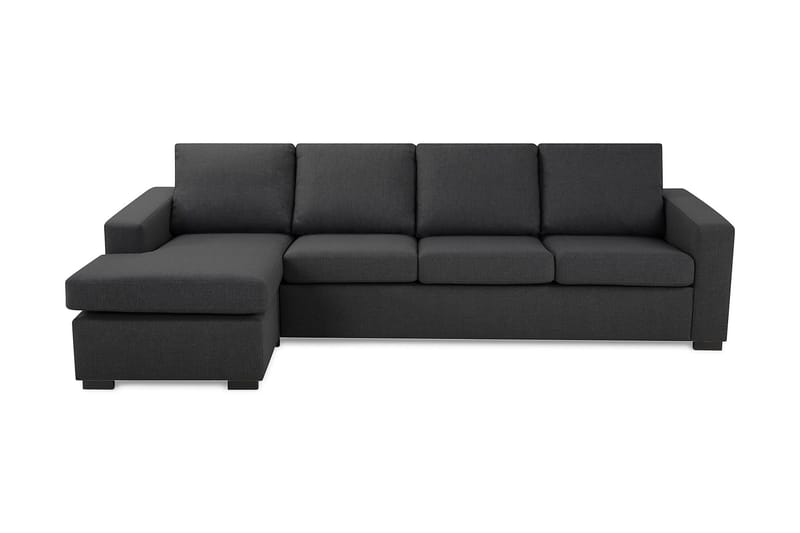 Crazy 4-sits Vändbar L-formad Divansoffa i Tyg - Mörkgrå - Products - Möbler - Soffa - Divansoffa & schäslongsoffa - 4 sits soffa med divan