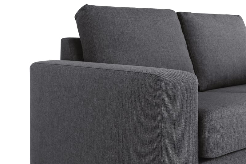 Crazy 4-sits Vändbar L-formad Divansoffa i Tyg - Mörkgrå - Products - Möbler - Soffa - Divansoffa & schäslongsoffa - 4 sits soffa med divan