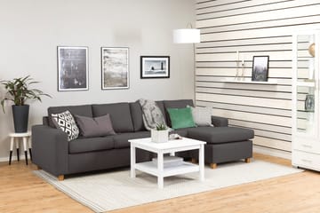 Crazy 4-sits Vändbar L-formad Divansoffa i Tyg - Mörkgrå - Products - Möbler - Soffa - Divansoffa & schäslongsoffa - 4 sits soffa med divan