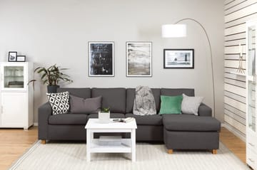 Crazy 4-sits Vändbar L-formad Divansoffa i Tyg - Mörkgrå - Products - M öbler - Soffa - Divansoffa & schäslongsoffa - 4 sits soffa med divan