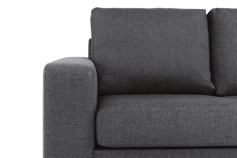 Crazy 4-sits Vändbar L-formad Divansoffa i Tyg - Mörkgrå - Products - Möbler - Soffa - Divansoffa & schäslongsoffa - 4 sits soffa med divan