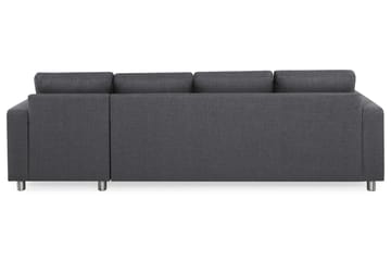 Crazy 4-sits Vändbar L-formad Divansoffa i Tyg - Mörkgrå - Products - Möbler - Soffa - Divansoffa & schäslongsoffa - 4 sits soffa med divan
