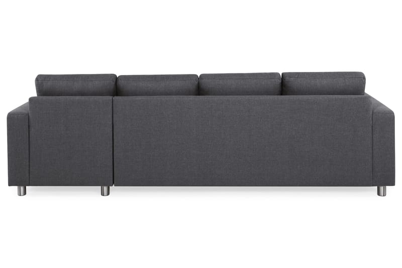 Crazy 4-sits Vändbar L-formad Divansoffa i Tyg - Mörkgrå - Products - Möbler - Soffa - Divansoffa & schäslongsoffa - 4 sits soffa med divan