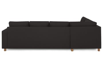 Crazy 4-sits Vänstervänd L-formad Schäslongsoffa i Tyg - Antracit - Products - Möbler - Soffa - Divansoffa & schäslongsoffa - 3 sits soffa med divan