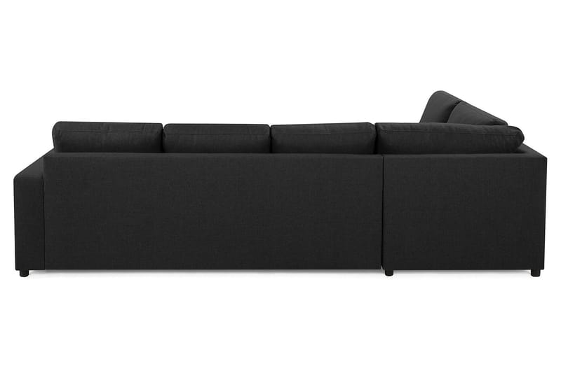 Crazy 4-sits Vänstervänd L-formad Schäslongsoffa i Tyg - Antracit - Products - Möbler - Soffa - Divansoffa & schäslongsoffa - 3 sits soffa med divan