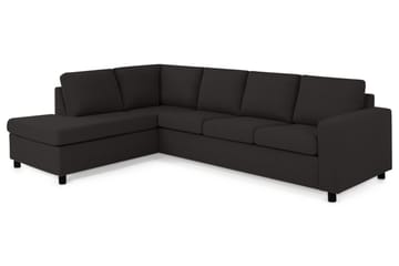 Crazy 4-sits Vänstervänd L-formad Schäslongsoffa i Tyg - Antracit - Products - Möbler - Soffa - Divansoffa & schäslongsoffa - 3 sits soffa med divan