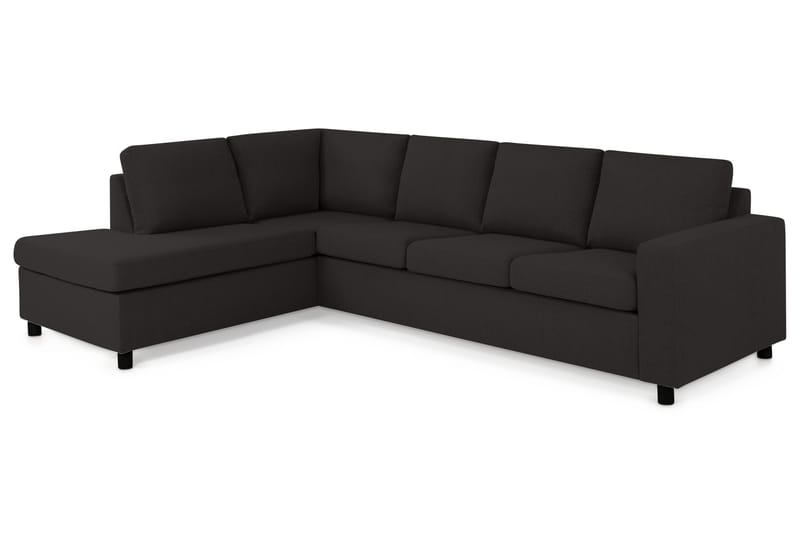 Crazy 4-sits Vänstervänd L-formad Schäslongsoffa i Tyg - Antracit - Products - Möbler - Soffa - Divansoffa & schäslongsoffa - 3 sits soffa med divan
