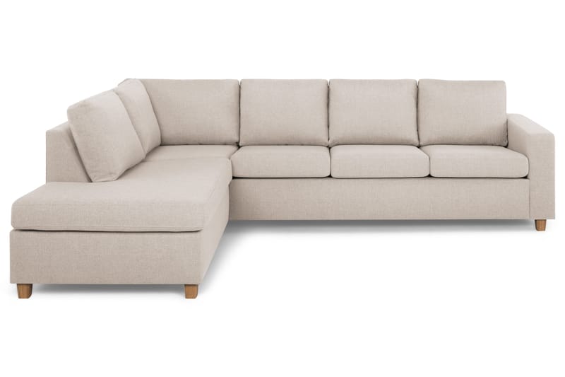 Crazy 4-sits Vänstervänd L-formad Schäslongsoffa i Tyg - Beige - Products - Möbler - Soffa - Divansoffa & schäslongsoffa - 3 sits soffa med divan