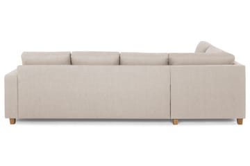 Crazy 4-sits Vänstervänd L-formad Schäslongsoffa i Tyg - Beige - Products - Möbler - Soffa - Divansoffa & schäslongsoffa - 3 sits soffa med divan