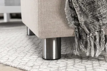 Crazy 4-sits Vänstervänd L-formad Schäslongsoffa i Tyg - Beige - Products - Möbler - Soffa - Divansoffa & schäslongsoffa - 3 sits soffa med divan