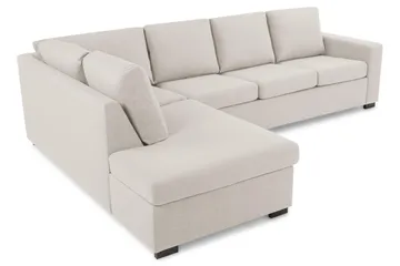 Crazy 4-sits Vänstervänd L-formad Schäslongsoffa i Tyg - Beige - Products - Möbler - Soffa - Divansoffa & schäslongsoffa - 3 sits soffa med divan