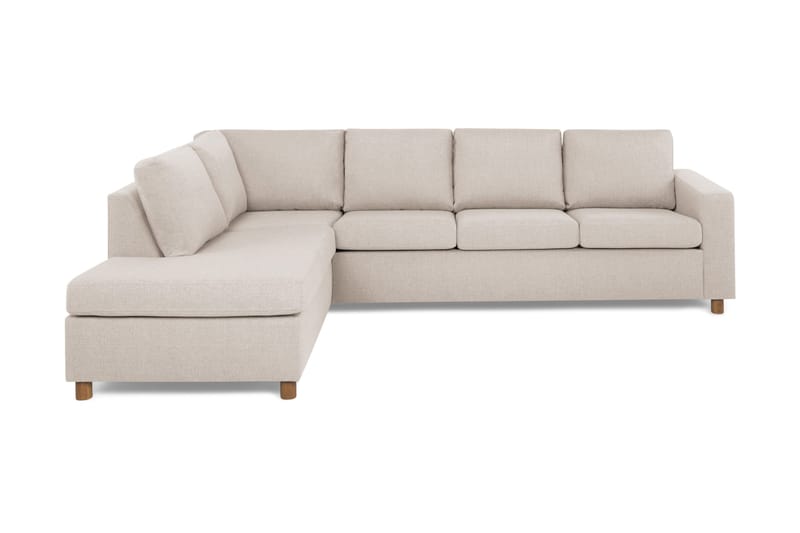 Crazy 4-sits Vänstervänd L-formad Schäslongsoffa i Tyg - Beige - Products - Möbler - Soffa - Divansoffa & schäslongsoffa - 3 sits soffa med divan
