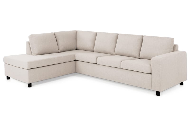 Crazy 4-sits Vänstervänd L-formad Schäslongsoffa i Tyg - Beige - Products - Möbler - Soffa - Divansoffa & schäslongsoffa - 3 sits soffa med divan