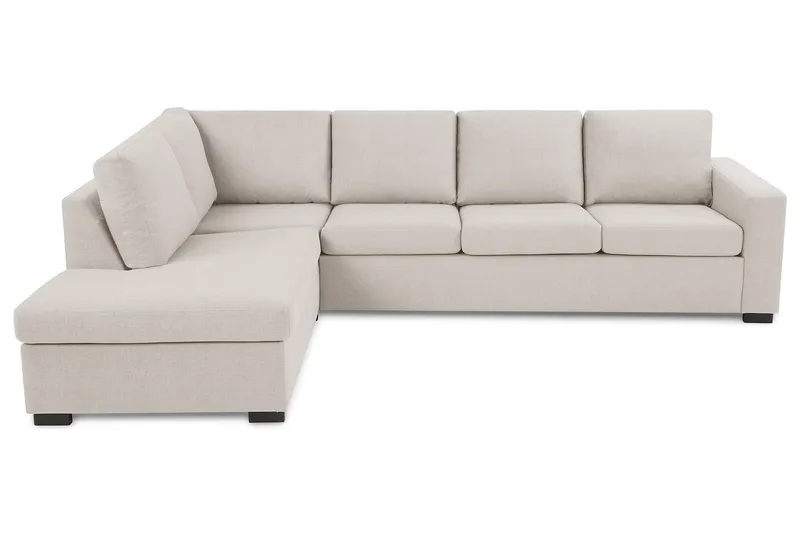Crazy 4-sits Vänstervänd L-formad Schäslongsoffa i Tyg - Beige - Products - Möbler - Soffa - Divansoffa & schäslongsoffa - 3 sits soffa med divan