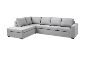 Crazy 4-sits Vänstervänd L-formad Schäslongsoffa i Tyg - Grå - Products - Möbler - Soffa - Divansoffa & schäslongsoffa - 3 sits soffa med divan