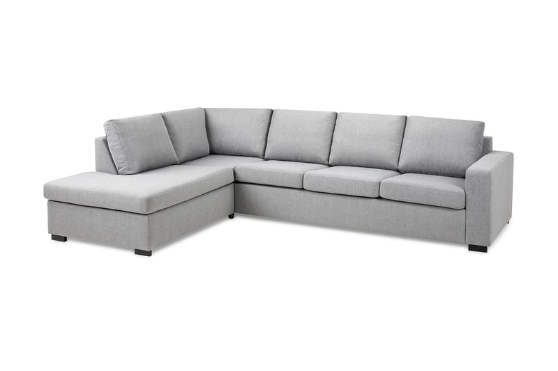 Crazy 4-sits Vänstervänd L-formad Schäslongsoffa i Tyg - Grå - Products - Möbler - Soffa - Divansoffa & schäslongsoffa - 3 sits soffa med divan