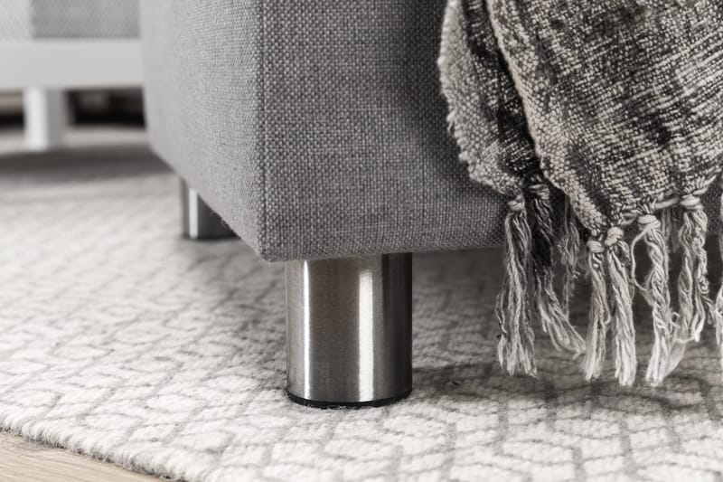 Crazy 4-sits Vänstervänd L-formad Schäslongsoffa i Tyg - Grå - Products - Möbler - Soffa - Divansoffa & schäslongsoffa - 3 sits soffa med divan