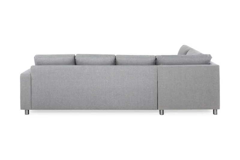 Crazy 4-sits Vänstervänd L-formad Schäslongsoffa i Tyg - Grå - Products - Möbler - Soffa - Divansoffa & schäslongsoffa - 3 sits soffa med divan