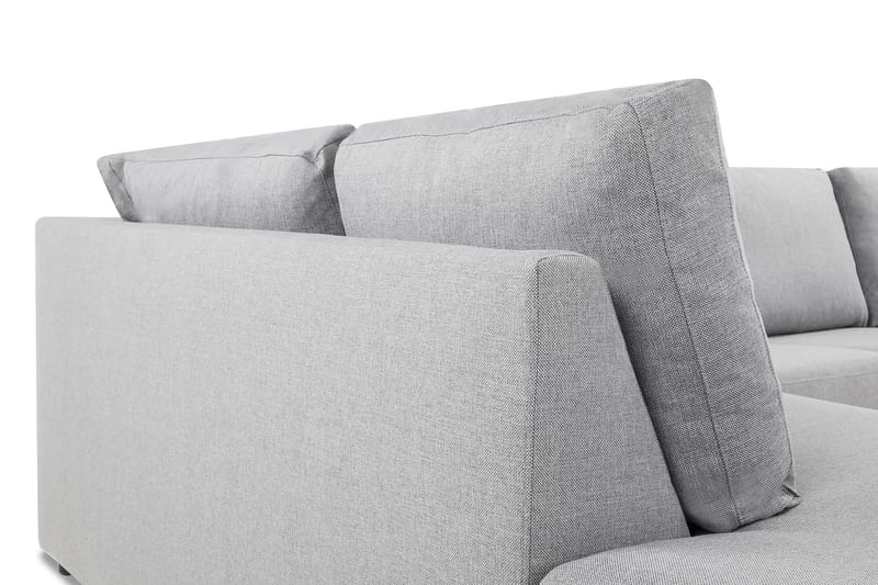 Crazy 4-sits Vänstervänd L-formad Schäslongsoffa i Tyg - Grå - Products - Möbler - Soffa - Divansoffa & schäslongsoffa - 3 sits soffa med divan
