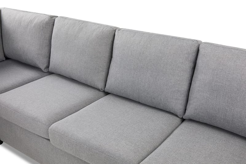 Crazy 4-sits Vänstervänd L-formad Schäslongsoffa i Tyg - Grå - Products - Möbler - Soffa - Divansoffa & schäslongsoffa - 3 sits soffa med divan