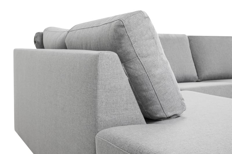 Crazy 4-sits Vänstervänd L-formad Schäslongsoffa i Tyg - Grå - Products - Möbler - Soffa - Divansoffa & schäslongsoffa - 3 sits soffa med divan